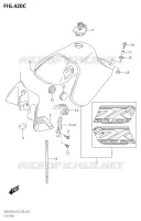 RESERVOIR D'ESSENCE8:E33) pour Suzuki DR 650 2018