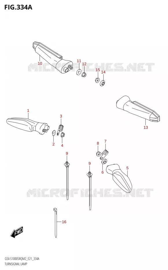 CLIGNOTANTS Suzuki MOTO 1000 KATANA 2022  GSX-S1000SRQ M2 (E21)