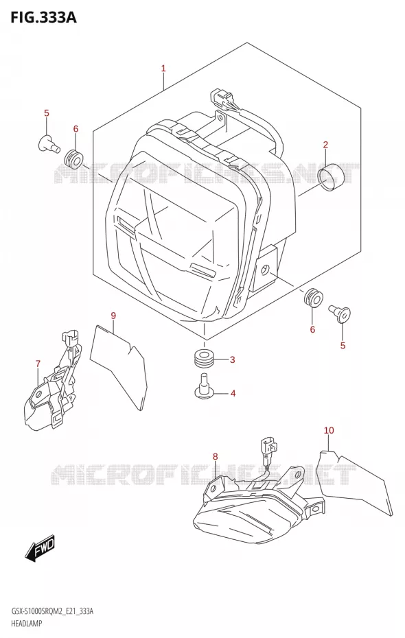 PHARE Suzuki MOTO 1000 KATANA 2022  GSX-S1000SRQ M2 (E21)