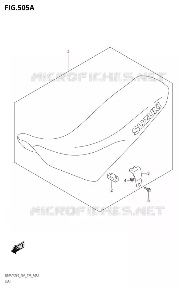 SELLE Suzuki MOTO 650 DR 2019  DR650SE L9 (E03)