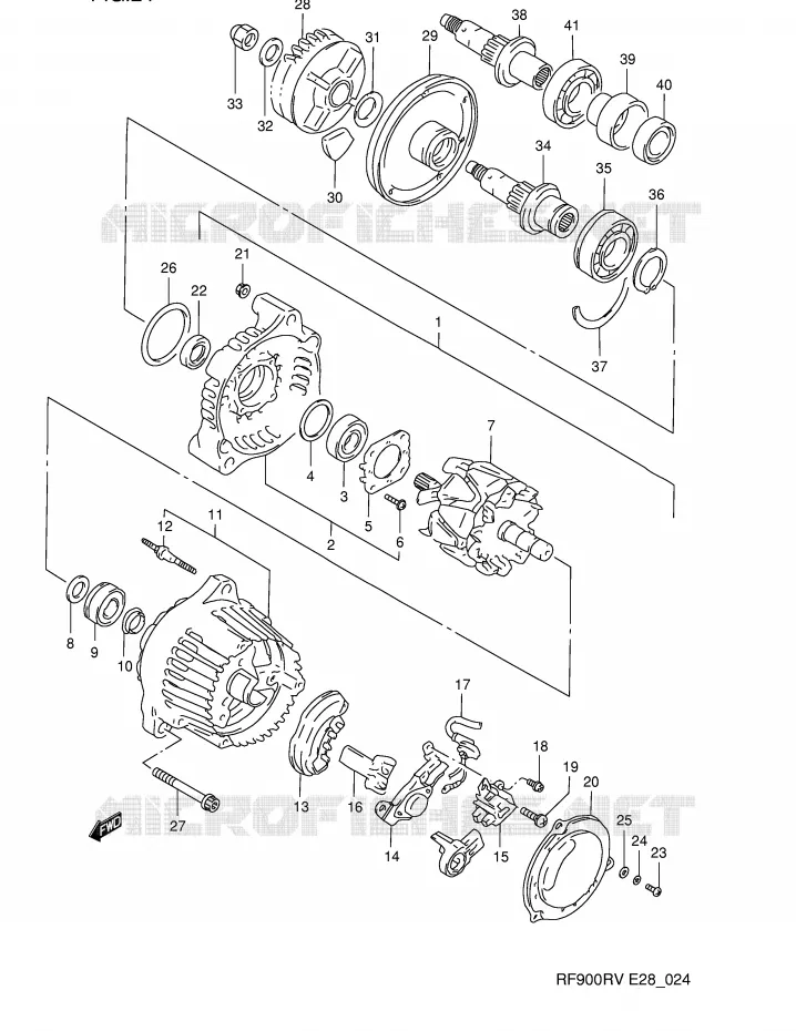 ALTERNATEUR Suzuki MOTO 900 RF 1995  RF900RZS(E28)