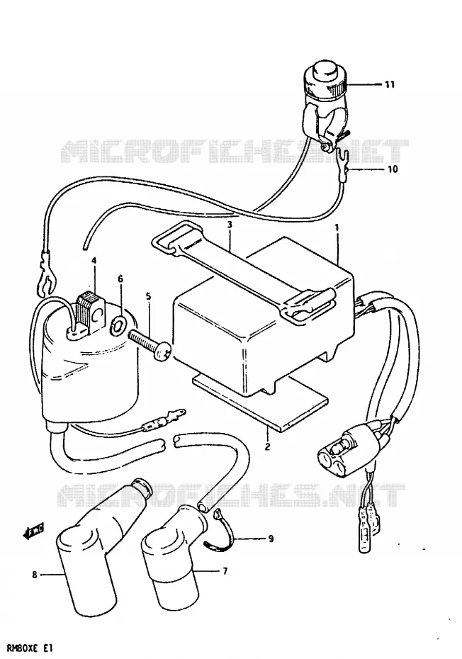 BOITIER CDI - BOBINE Suzuki MOTO 80 RM 1984  RM80XE(D/E)