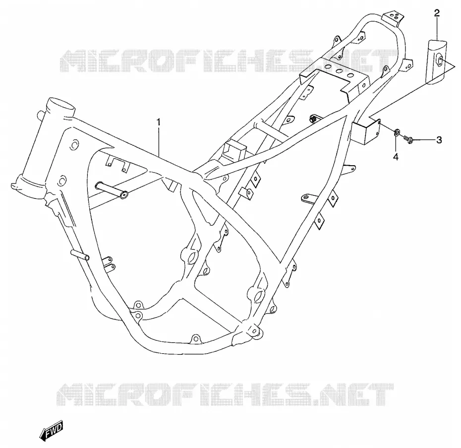 CADRE Suzuki MOTO 50 RMX 2001  RMX50K1