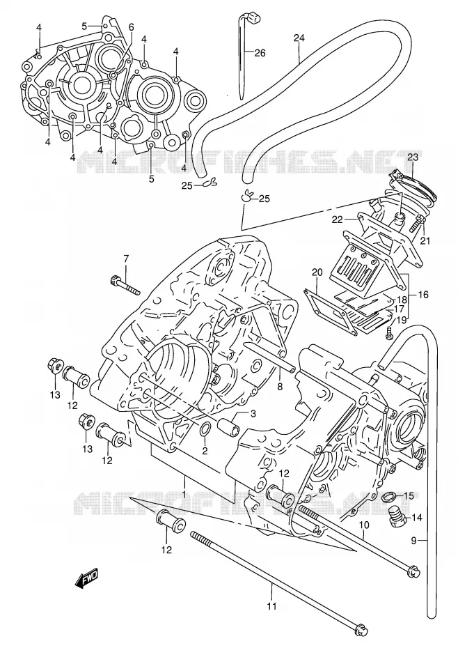 CARTER Suzuki MOTO 125 RG 1999  RG125FX(E6)