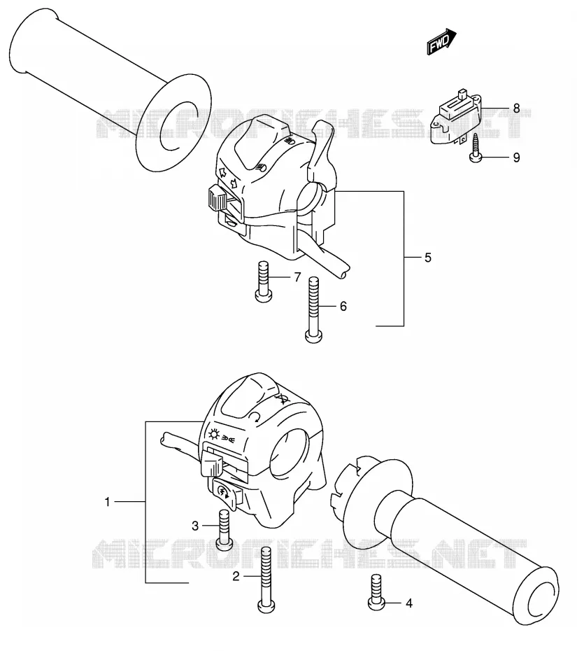 COMMODOS (SV650SX/SUX/SY/SUY/SK1/SUK1/SK2/SUK2) Suzuki MOTO 650 SV 2002  SV650K2(E2)