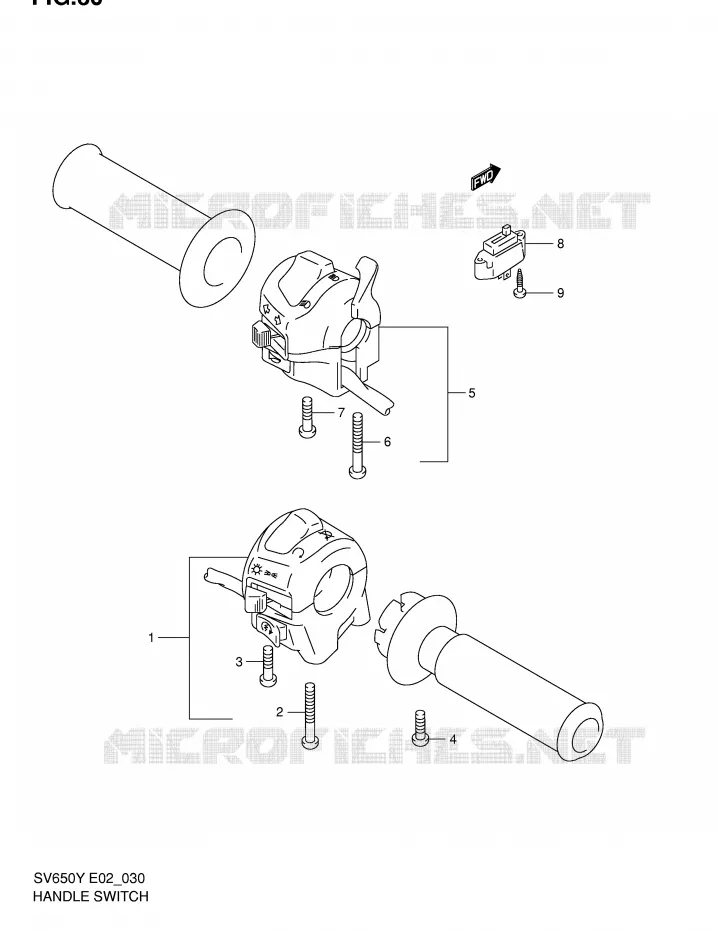 COMMODOS (SV650X/UX/Y/UY/K1/UK1/K2/UK2) Suzuki MOTO 650 SV-S 1999  SV650SUX(E2)
