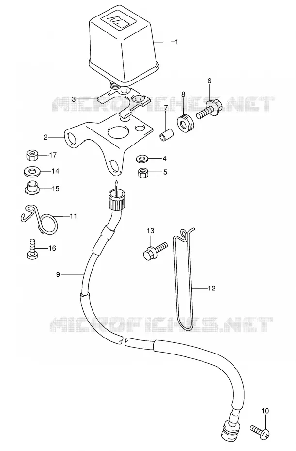 COMPTEUR (MODELE T) Suzuki MOTO 250 RMX 1993  RMX250P(E1)