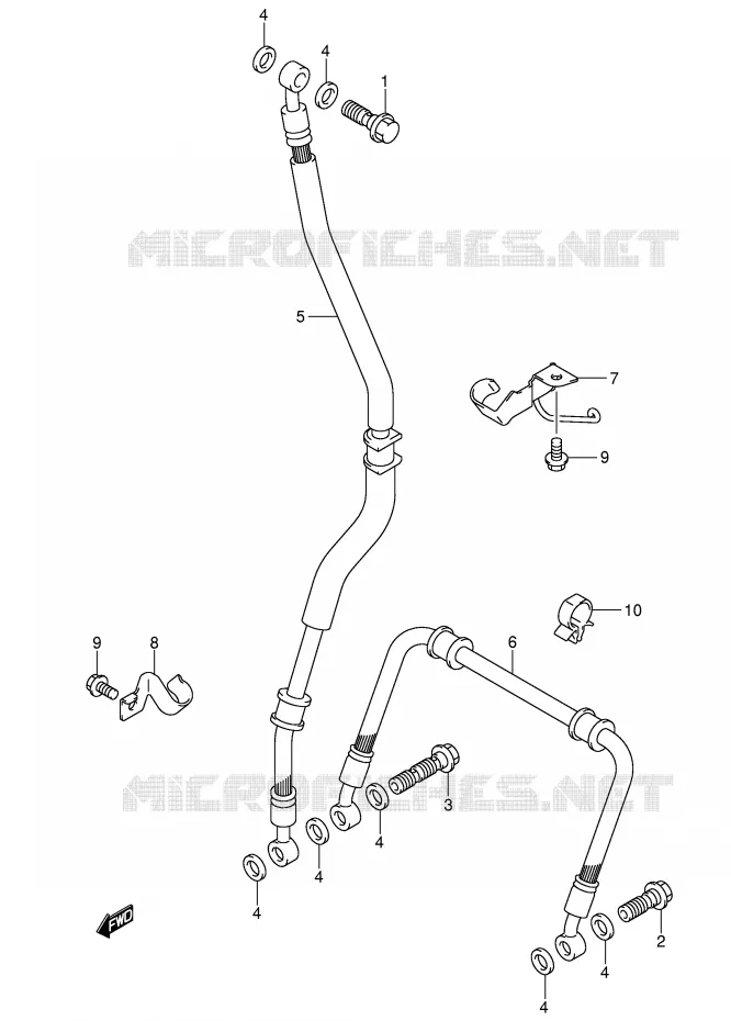 DURITE DE FREIN AVANT Suzuki MOTO 1000 SV 2005  SV1000S2K5(E2)