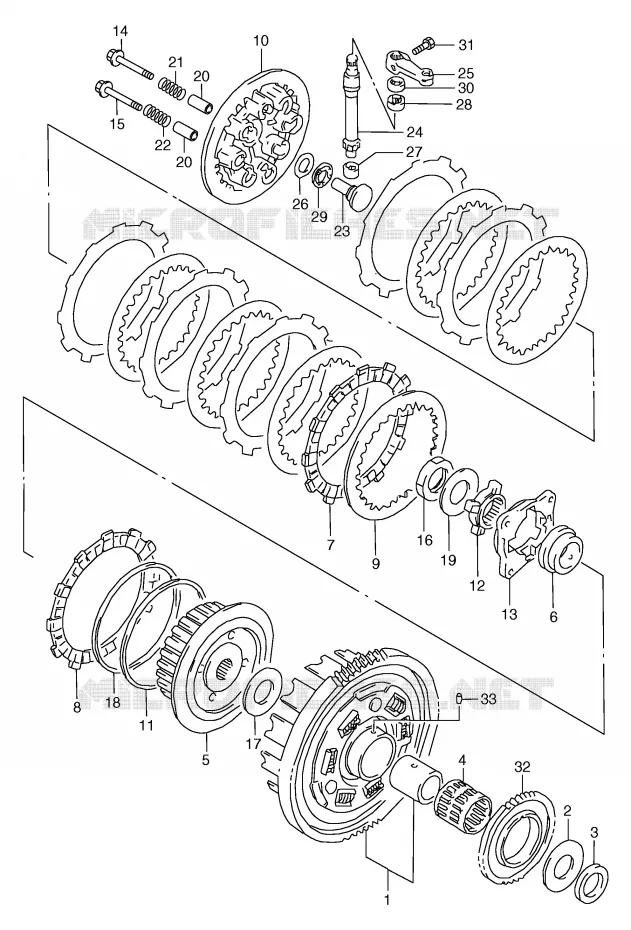 EMBRAYAGE Suzuki MOTO 800 MARAUDER 2003  VZ800K3(E2)