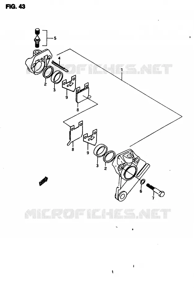 ETRIER DE FREIN ARRIERE Suzuki MOTO 50 RMX 1996  RMX50T(T/V)