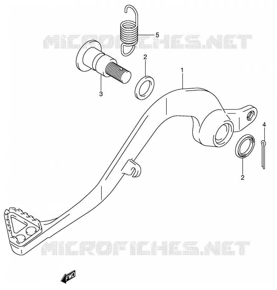 FREIN ARRIERE (MODELE K5/K6) Suzuki MOTO 85 RM 2006  RM85LK6(P3/P28)