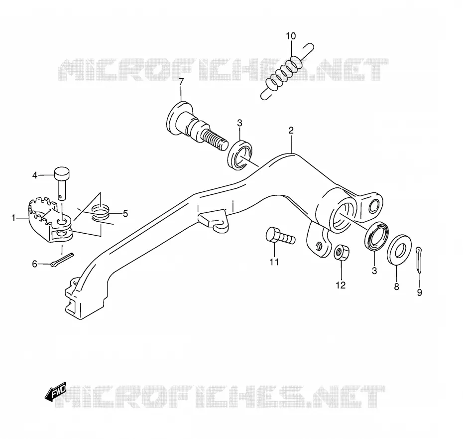 FREIN ARRIERE Suzuki MOTO 250 RMX 1989  RMX250K(E1)