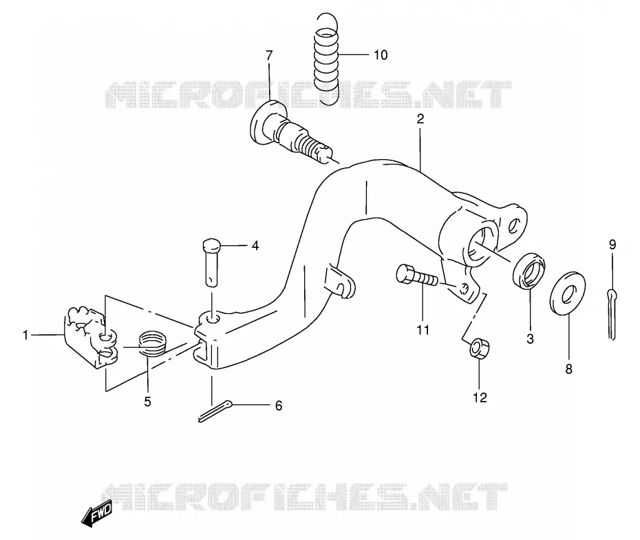 FREIN ARRIERE Suzuki MOTO 250 RMX 1998  RMX250SW(E24)