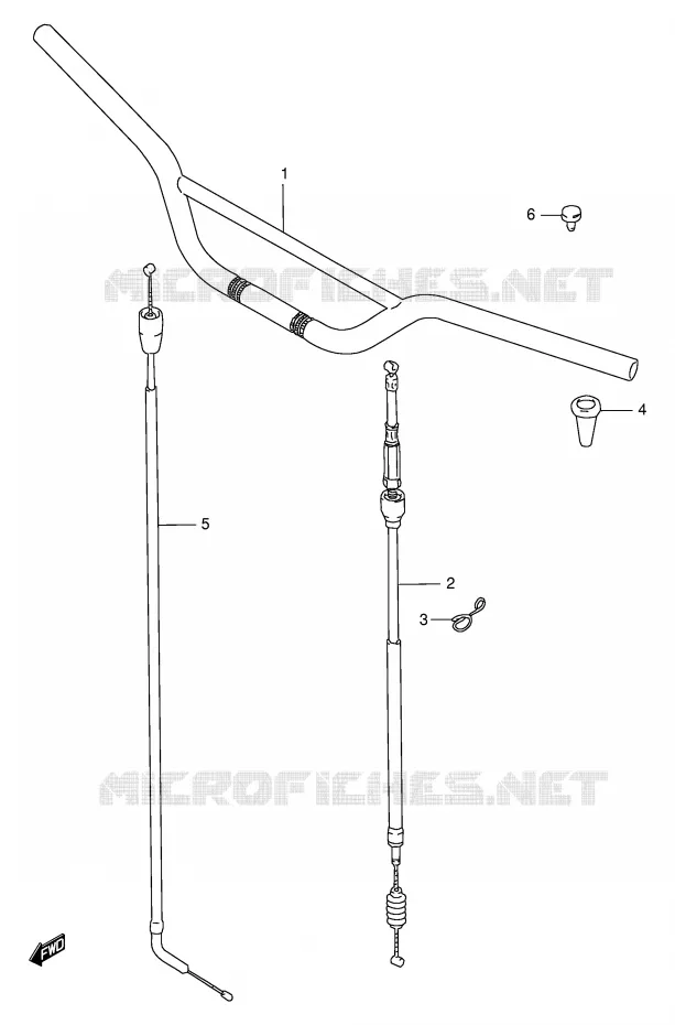 GUIDON Suzuki MOTO 250 RMX 1999  RMX250X(E1)