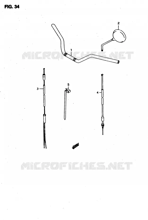GUIDON Suzuki MOTO 50 RMX 1996  RMX50T(T/V)