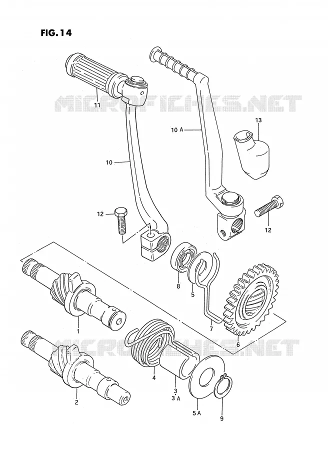KICK Suzuki MOTO 50 PV 1987  PV50H(E15)