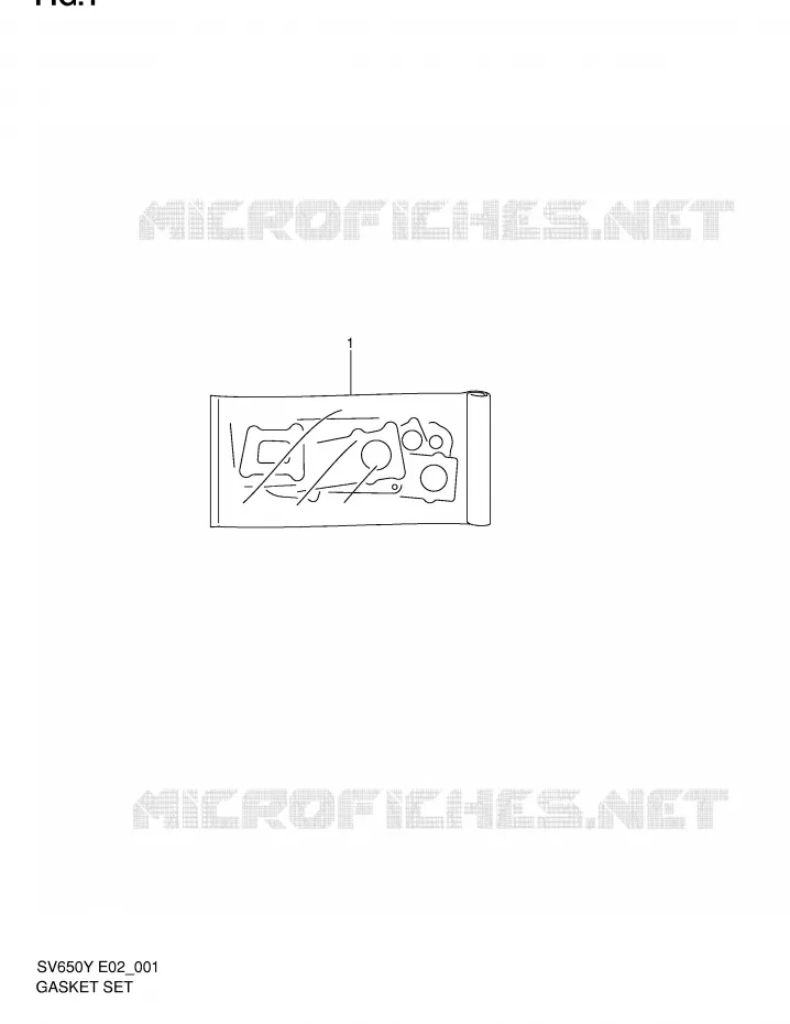 KIT JOINTS Suzuki MOTO 650 SV-S 2002  SV650SK2(E2)