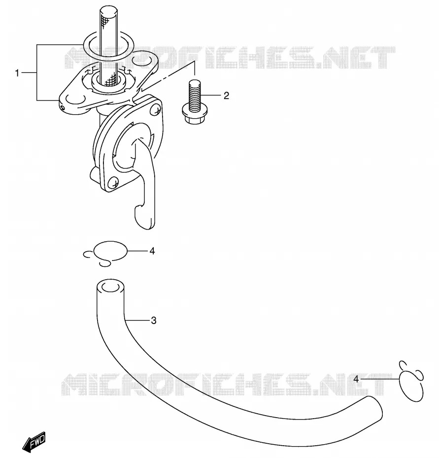 ROBINET D'ESSENCE Suzuki MOTO 125 RM 2003  RM125K3