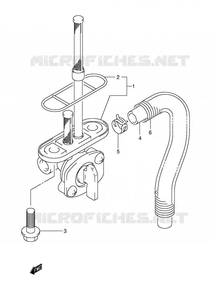 ROBINET D'ESSENCE Suzuki MOTO 250 DR-Z 2005  DR-Z250K5(E3/E28)