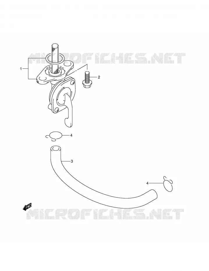 ROBINET D'ESSENCE Suzuki MOTO 250 RM 2002  RM250K2(E2)