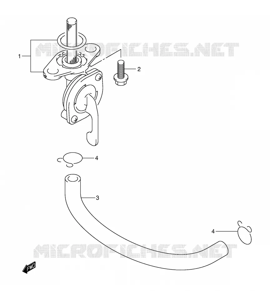 ROBINET D'ESSENCE Suzuki MOTO 250 RM 2003  RM250K3(E3/E28)