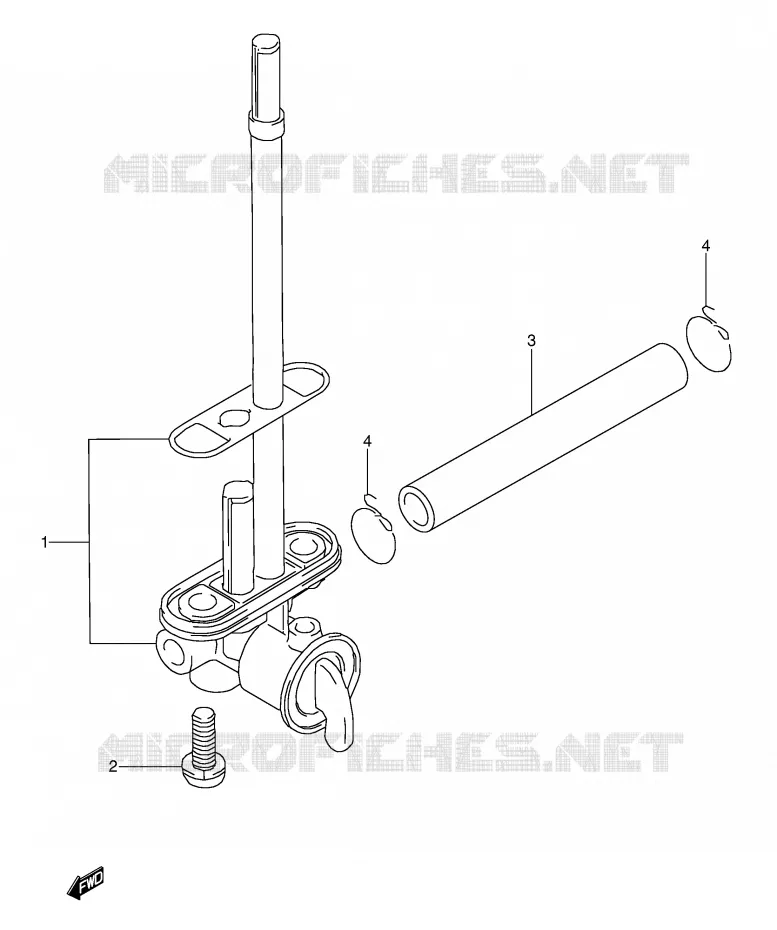 ROBINET D'ESSENCE Suzuki MOTO 250 RMX 1990  RMX250L(E1)