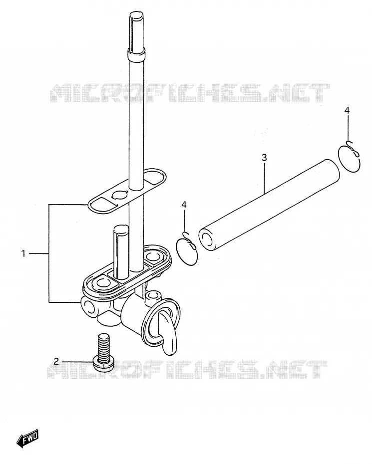 ROBINET D'ESSENCE Suzuki MOTO 250 RMX 1992  RMX250N(E28)