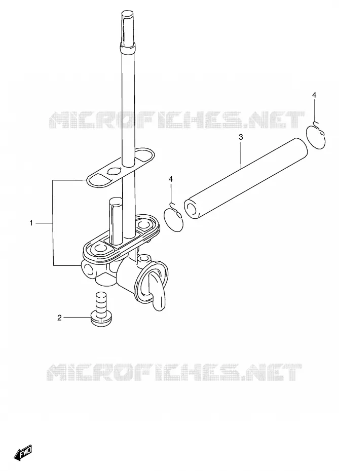 ROBINET D'ESSENCE Suzuki MOTO 250 RMX 1998  RMX250W(E1)