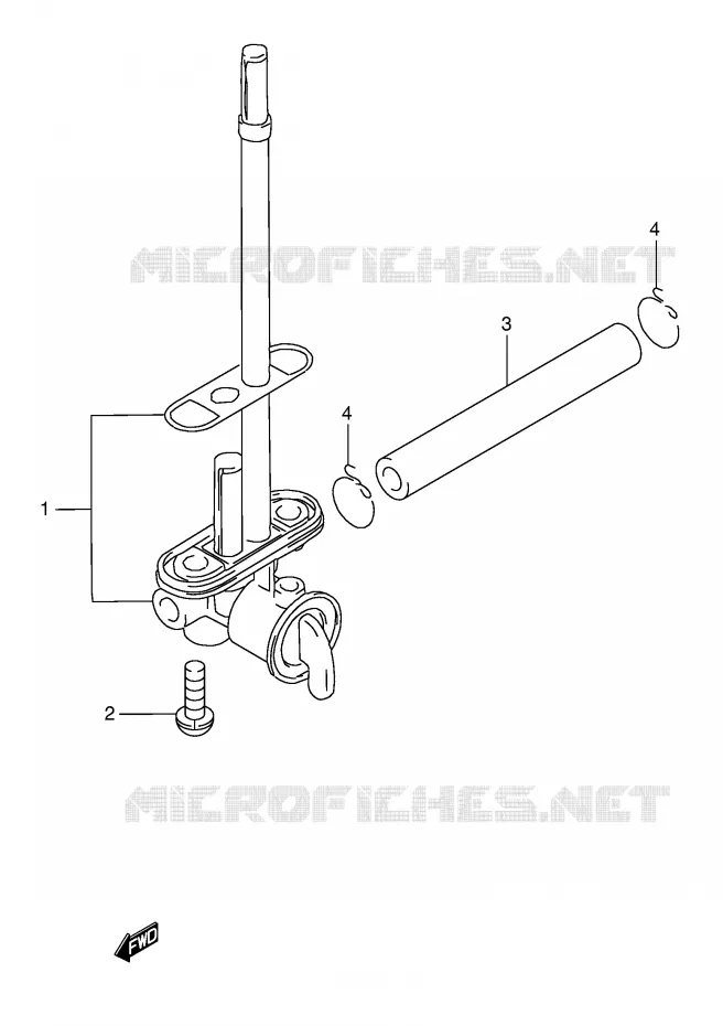 ROBINET D'ESSENCE Suzuki MOTO 250 RMX 1998  RMX250W(E28)