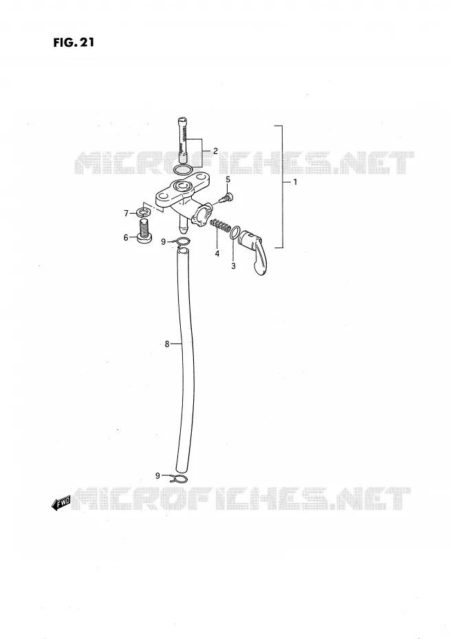 ROBINET D'ESSENCE Suzuki MOTO 80 RM 1994  RM80XR(E2)