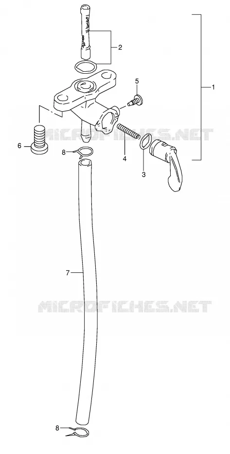 ROBINET D'ESSENCE Suzuki MOTO 80 RM 1996  RM80T(E3/E28)