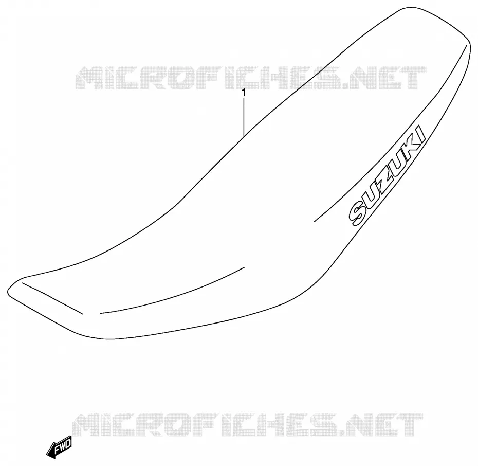 SELLE (MODELE K1/K2/K3/K4) Suzuki MOTO 125 RM 2003  RM125K3