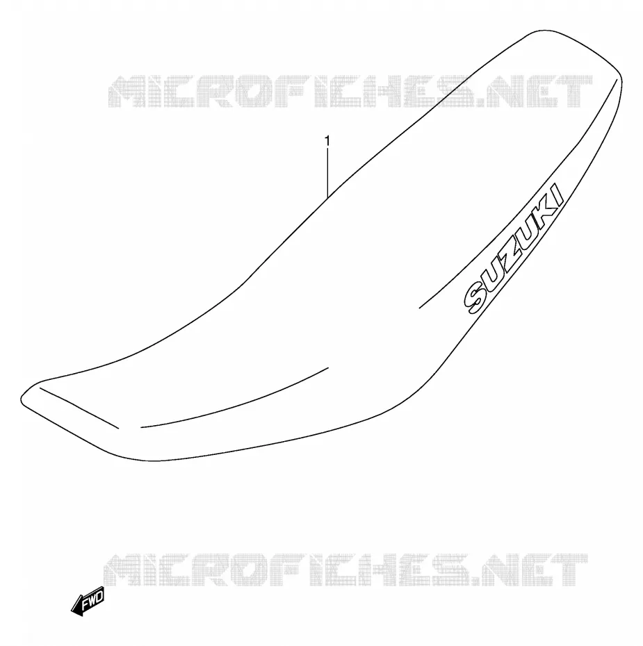 SELLE (MODELE K1/K2/K3/K4) Suzuki MOTO 250 RM 2005  RM250K5(E3/E28)