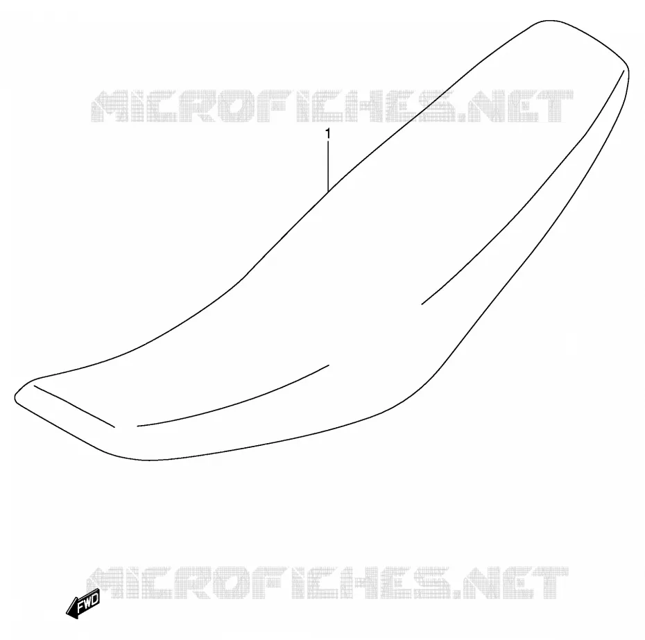 SELLE (MODELE K5/K6) Suzuki MOTO 125 RM 2003  RM125K3