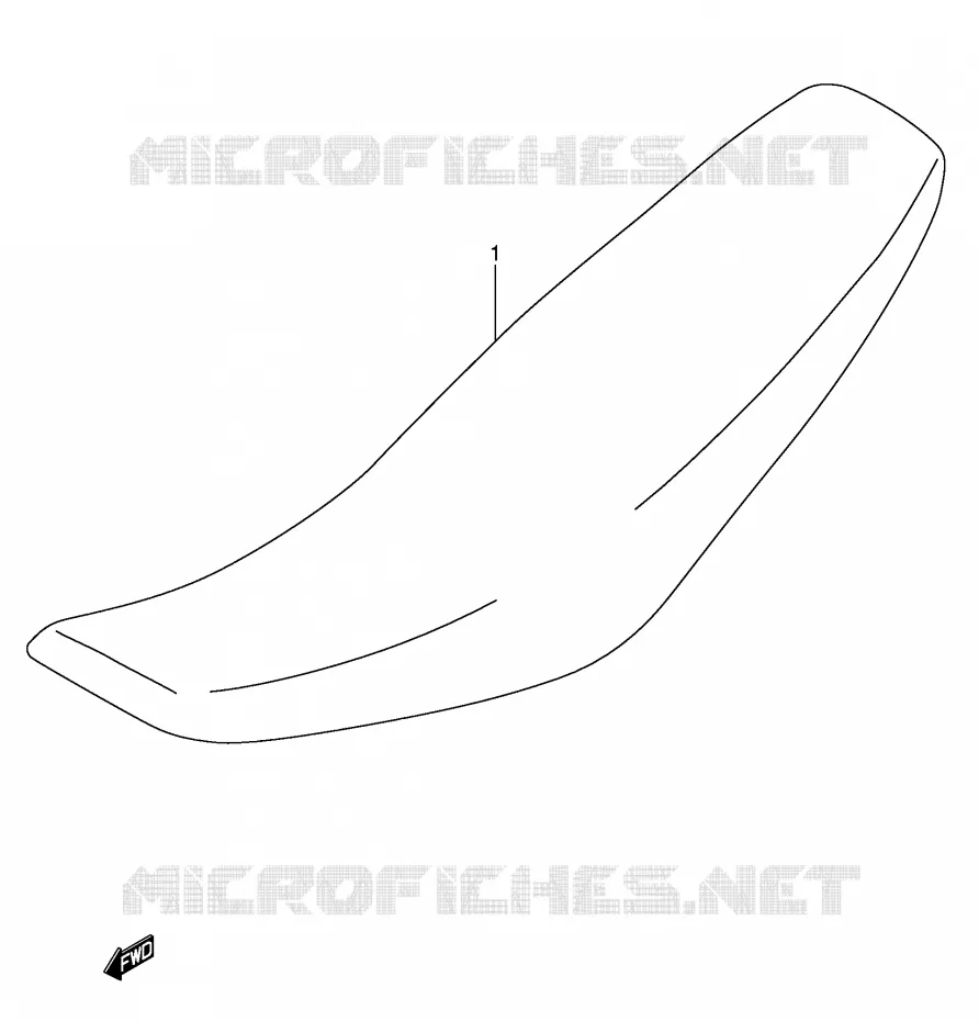 SELLE (RM250K5/K6) Suzuki MOTO 250 RM 2006  RM250K6(E3/E28)
