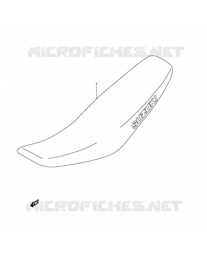 SELLE Suzuki MOTO 250 RM 2002  RM250K2(E2)
