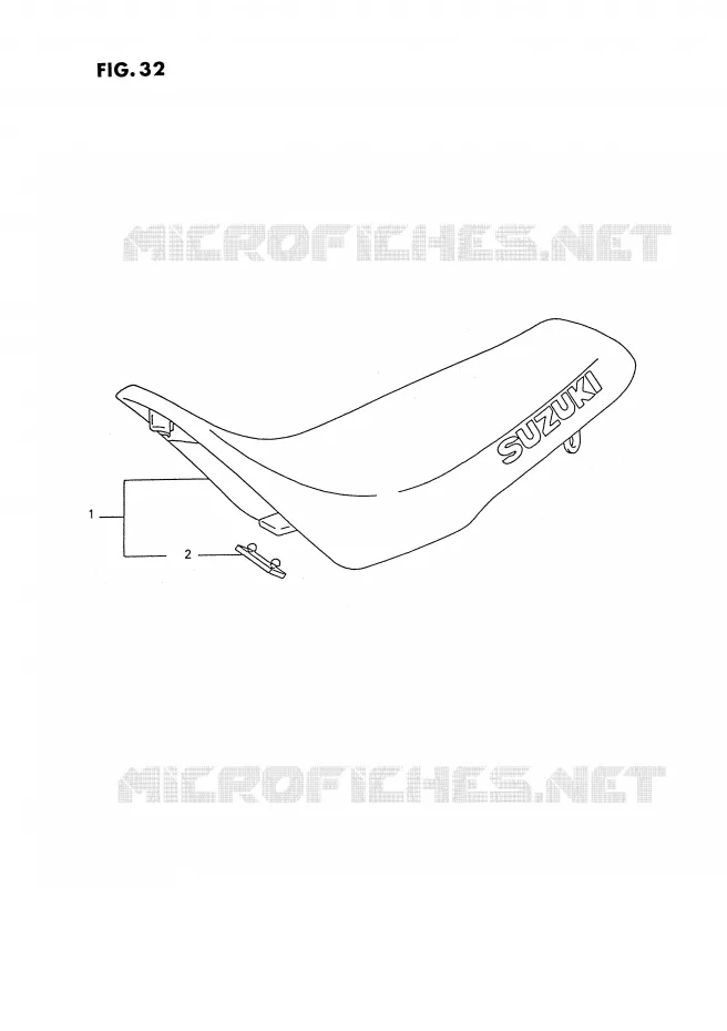 SELLE Suzuki MOTO 250 RMX 1993  RMX250P(E3)
