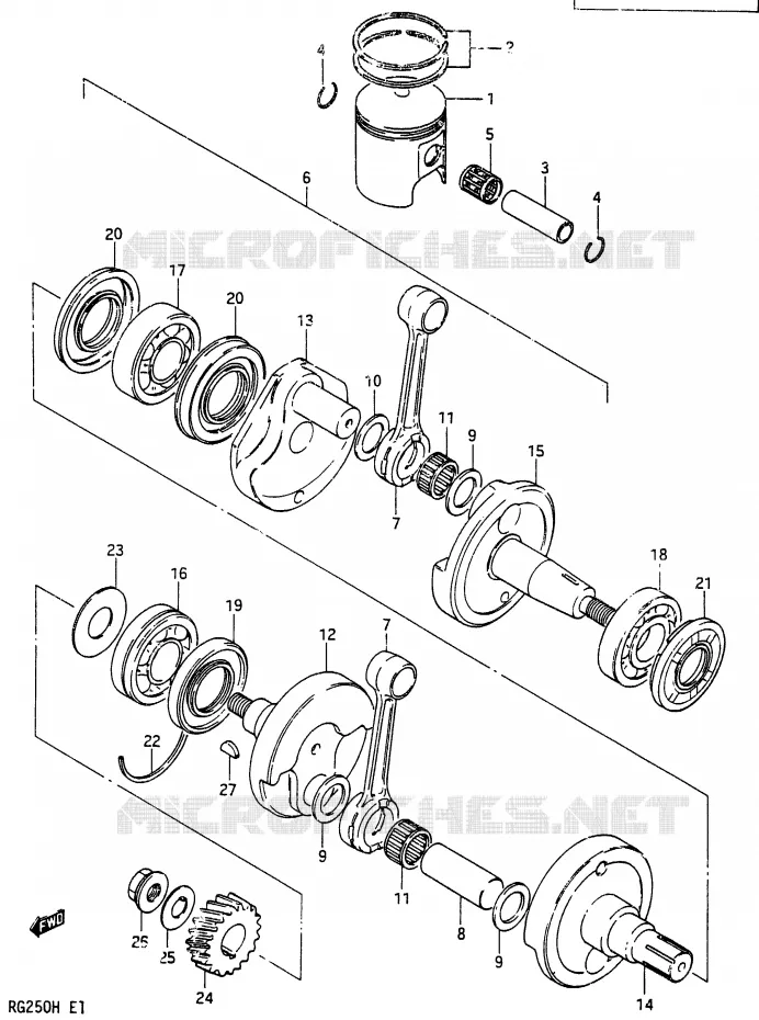 VILEBREQUIN Suzuki MOTO 250 RG 1987  RG250FH(G/H)