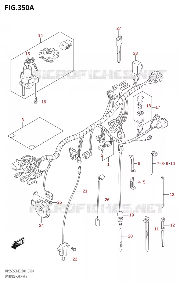 FAISCEAU ELECTRIQUE Suzuki MOTO 650 DR 2020  DR650SE M0 (E01)