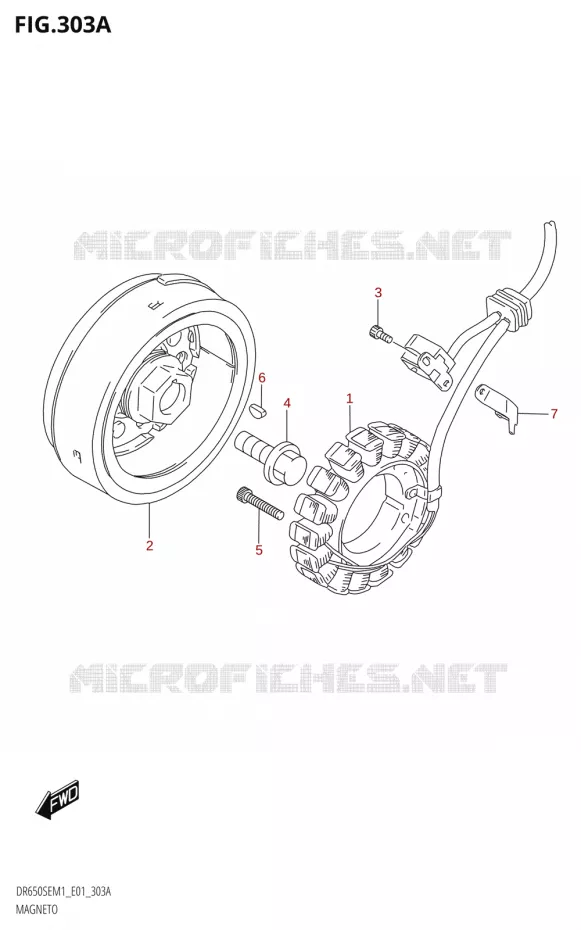 ALLUMAGE ROTOR - STATOR Suzuki MOTO 650 DR 2021  DR650SE M1 (E01)