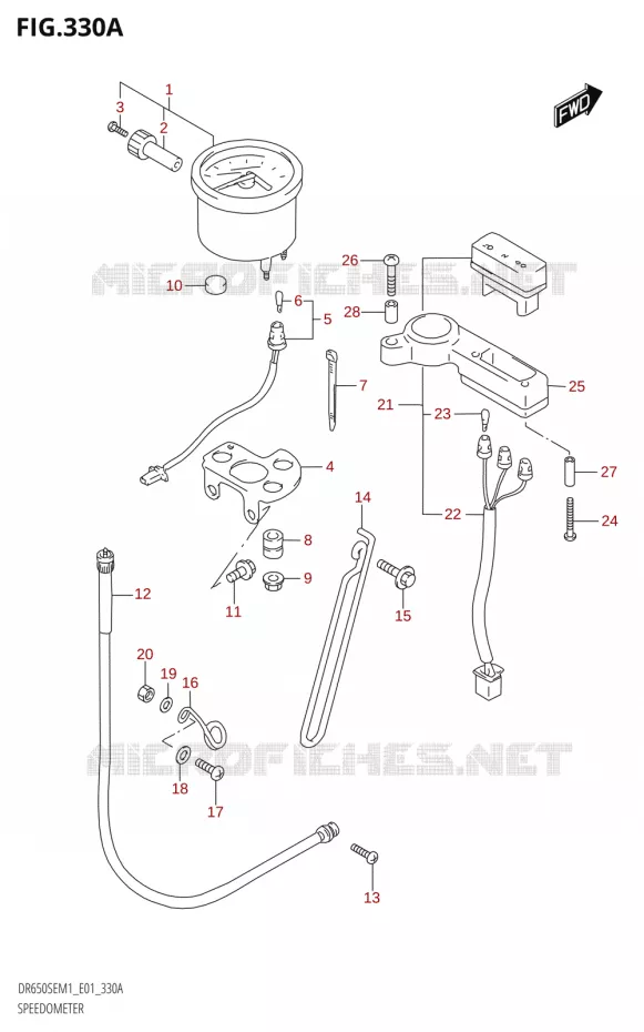 COMPTEUR Suzuki MOTO 650 DR 2021  DR650SE M1 (E01)