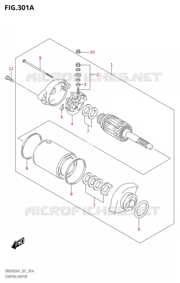 DEMARREUR Suzuki MOTO 650 DR 2021  DR650SE M1 (E01)