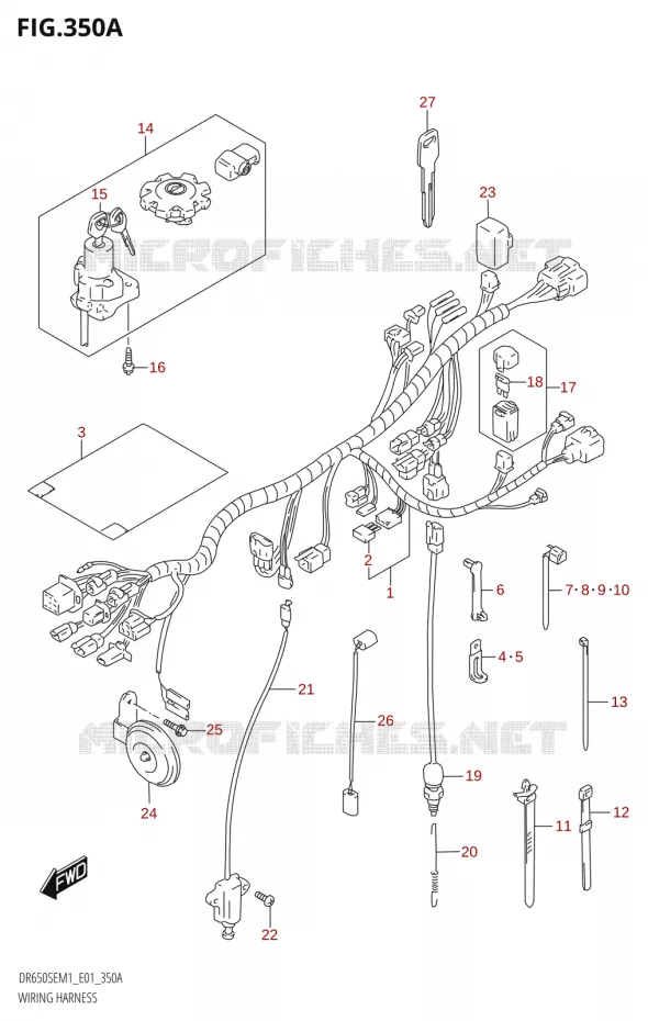 FAISCEAU ELECTRIQUE Suzuki MOTO 650 DR 2021  DR650SE M1 (E01)