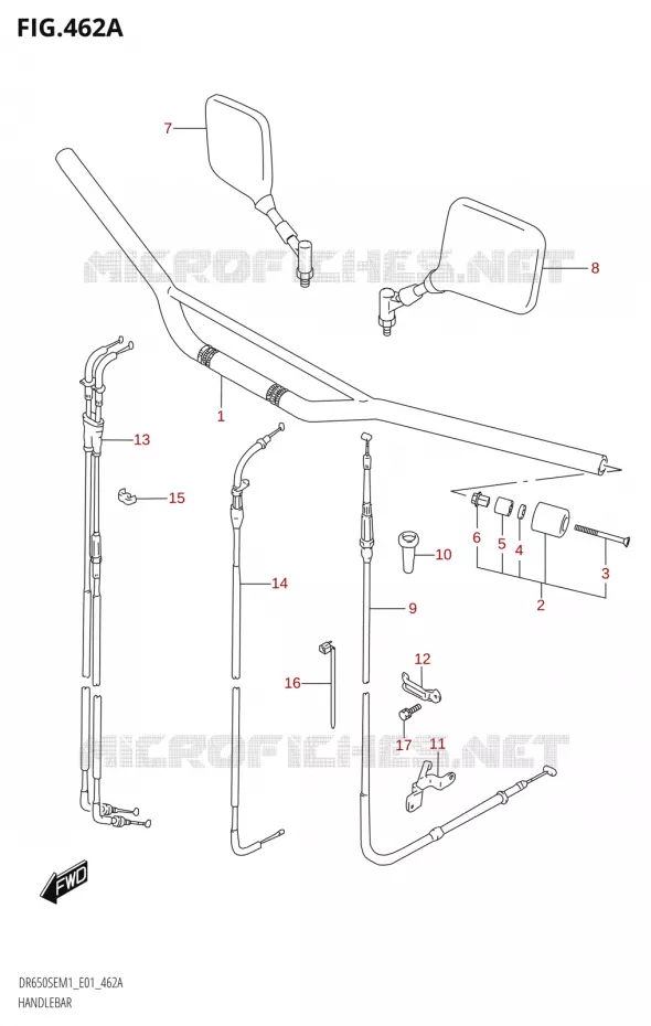 GUIDON Suzuki MOTO 650 DR 2021  DR650SE M1 (E01)