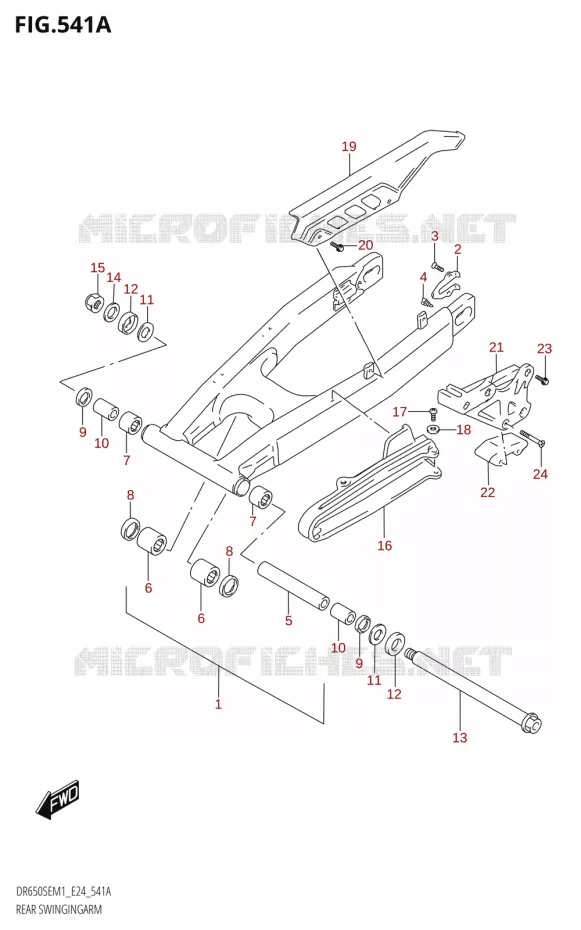 BRAS OSCILLANT Suzuki MOTO 650 DR 2021  DR650SE M1 (E24)