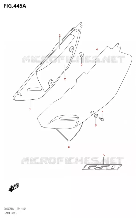 CARENAGES Suzuki MOTO 650 DR 2021  DR650SE M1 (E24)