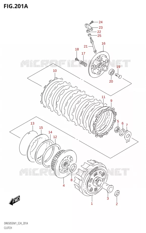 EMBRAYAGE Suzuki MOTO 650 DR 2021  DR650SE M1 (E24)
