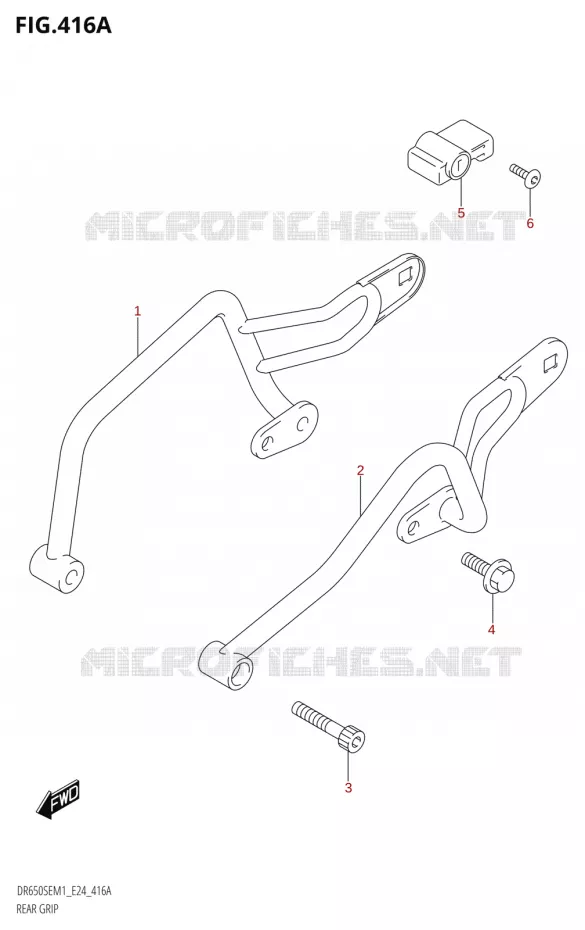 POIGNEE ARRIERE Suzuki MOTO 650 DR 2021  DR650SE M1 (E24)