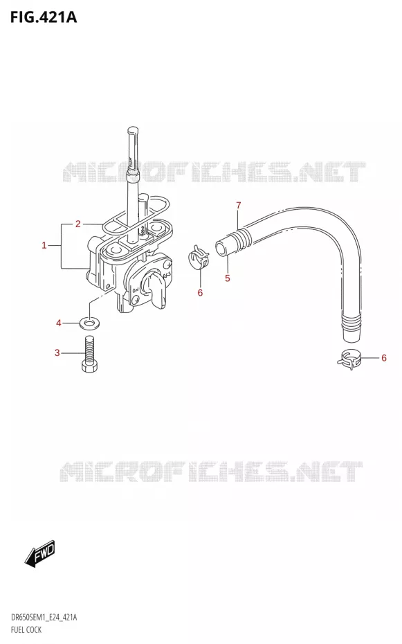 ROBINET D'ESSENCE Suzuki MOTO 650 DR 2021  DR650SE M1 (E24)