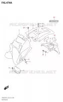 GARDE BOUE ARRIERE pour Suzuki DR 650 2021